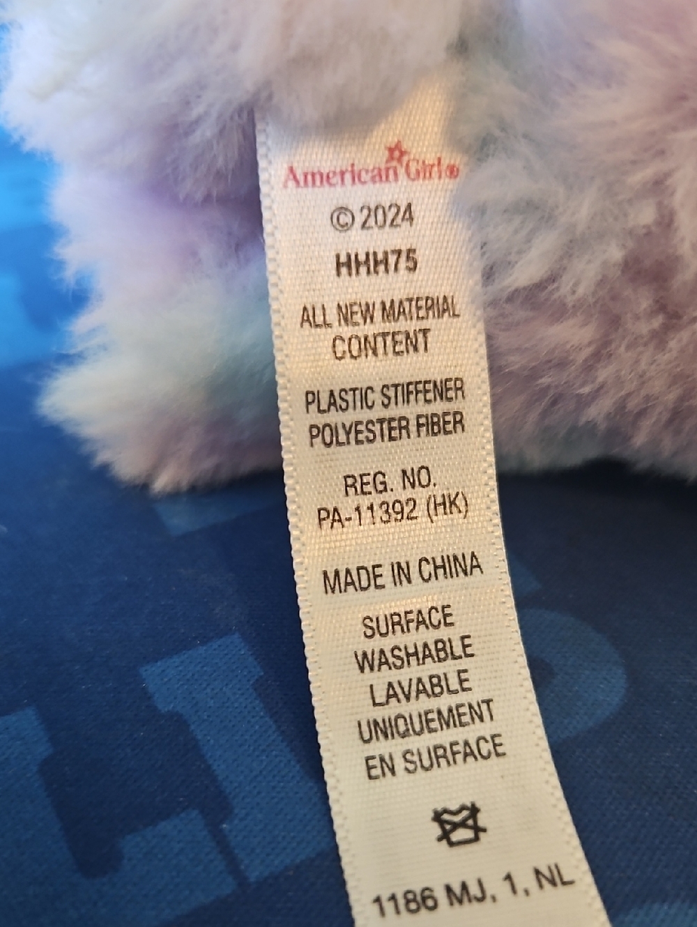 American Girl Doll Purrpley Pink Kitty Cat plush - Picture 7 of 13